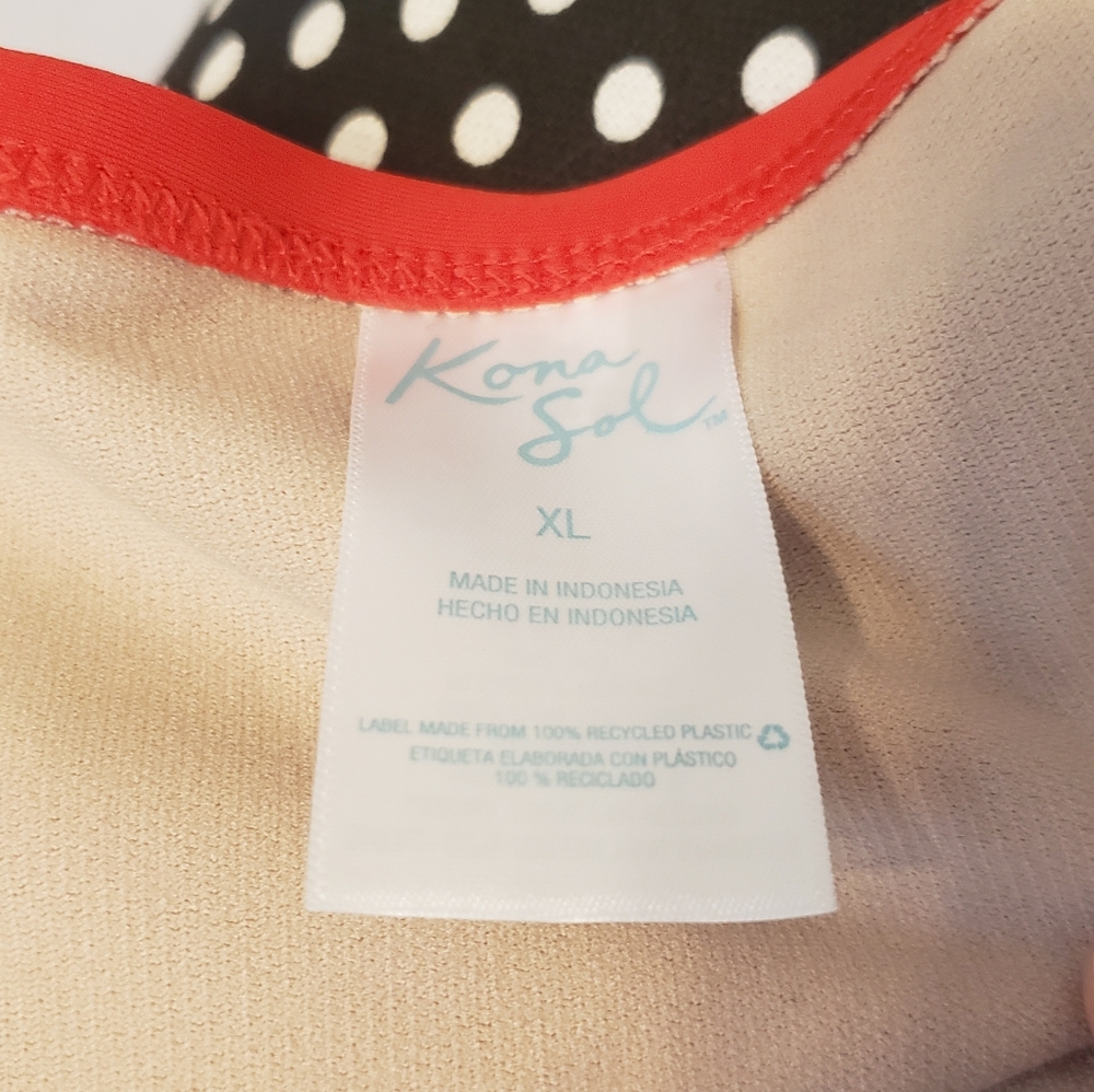 Kona Sol Red Bathing Suit Bottom - Picture 3 of 11